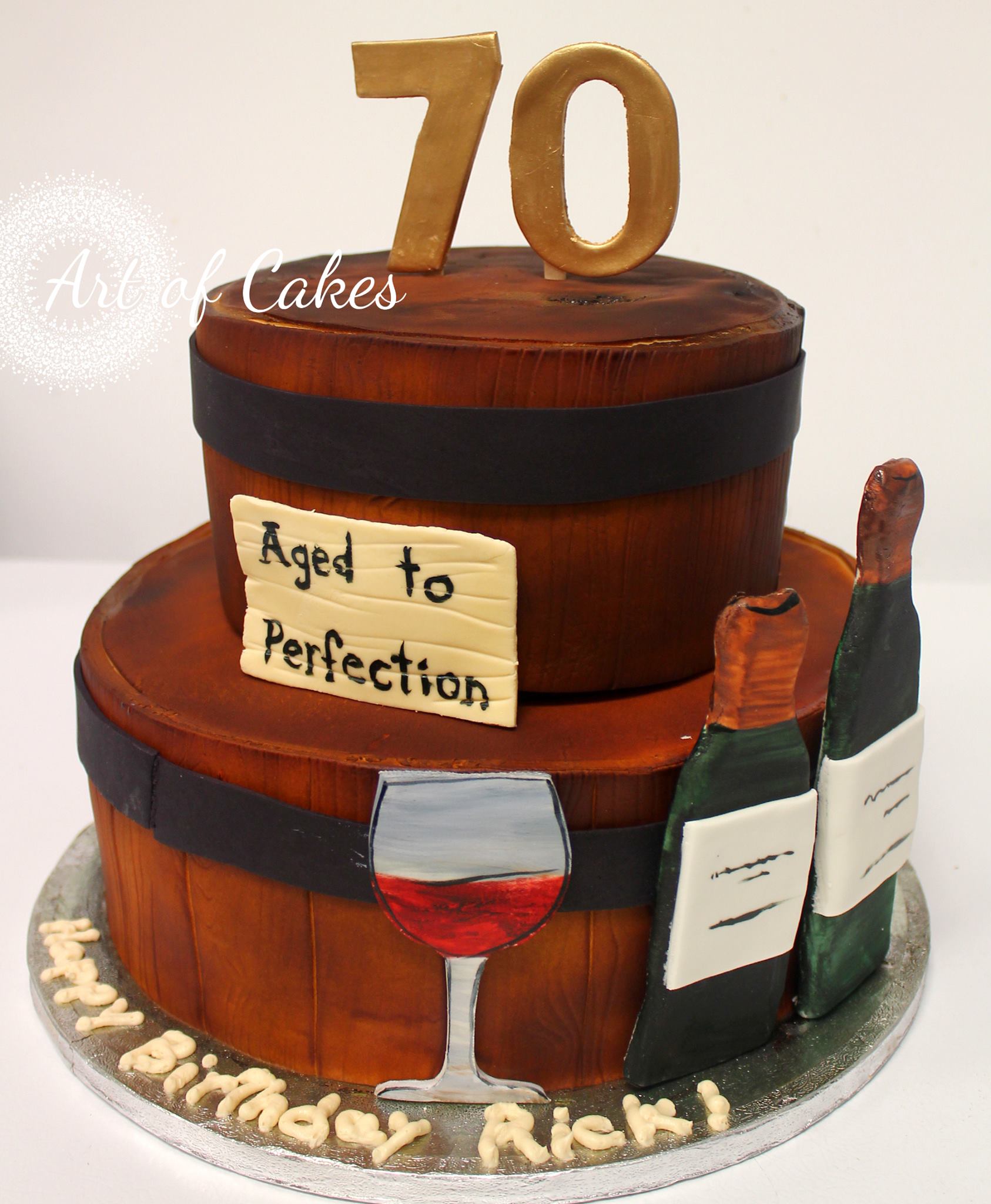 Wine Barrel Cake