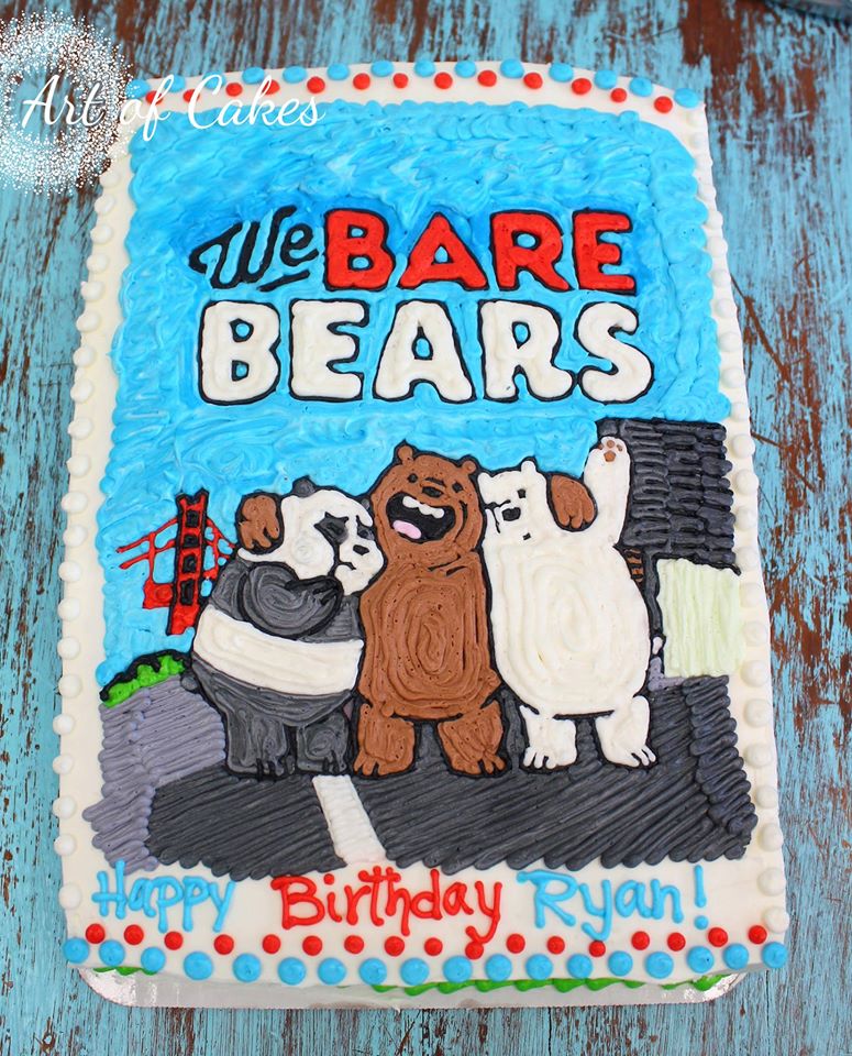We Bare Bears Sheet Cake