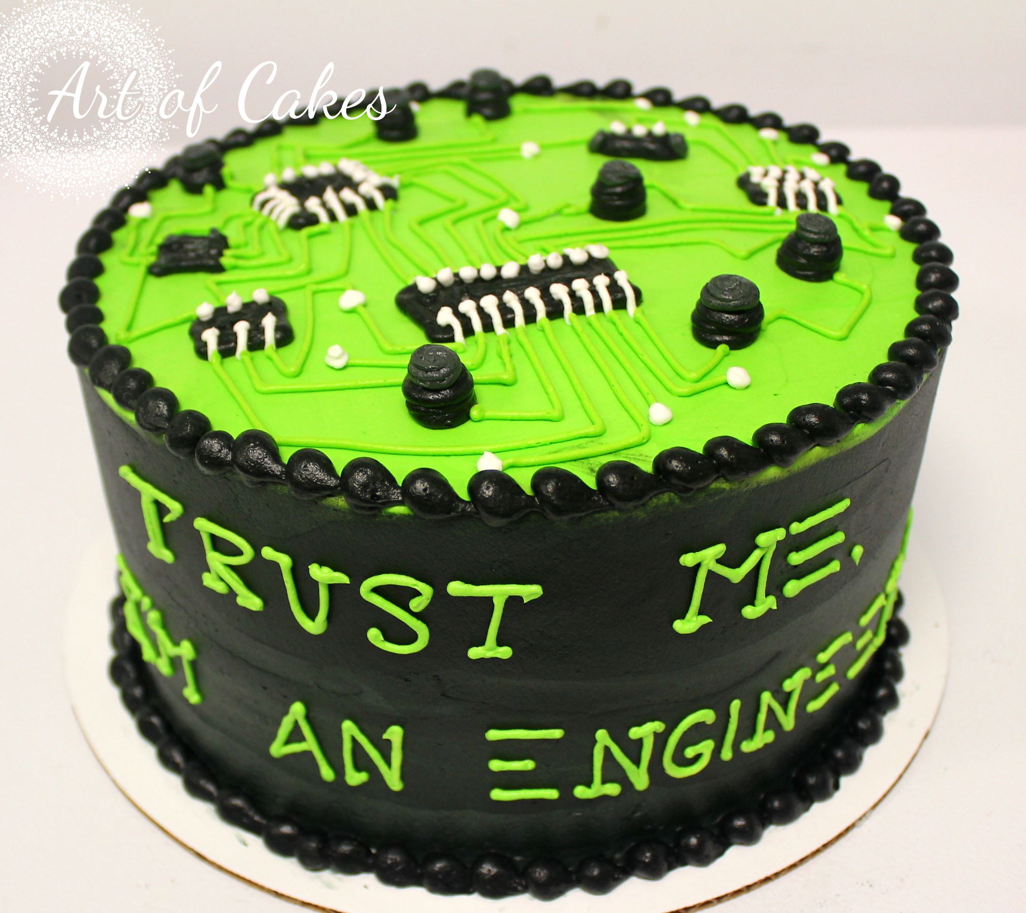 Mchanical Engineer Fondant Cake | bakehoney.com